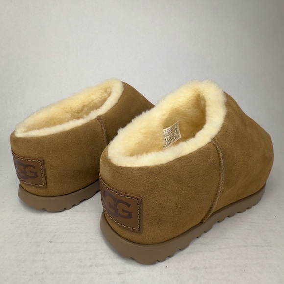UGG Pumped Slide Chestnut Suede Comfort Womens Slippers Size 9 - Picture 9 of 13
